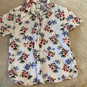 Denim & Flower Button Up Men’s XL